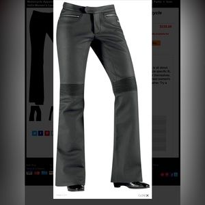 ICON Hella discontinued leather motorcycle pants - size 3